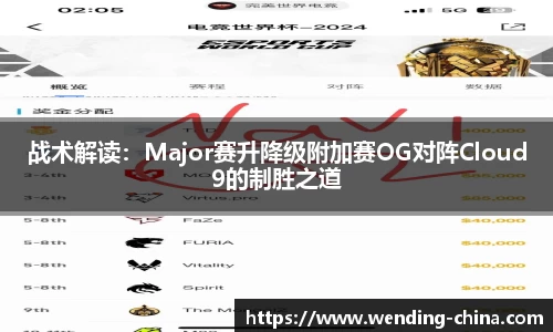 战术解读：Major赛升降级附加赛OG对阵Cloud9的制胜之道